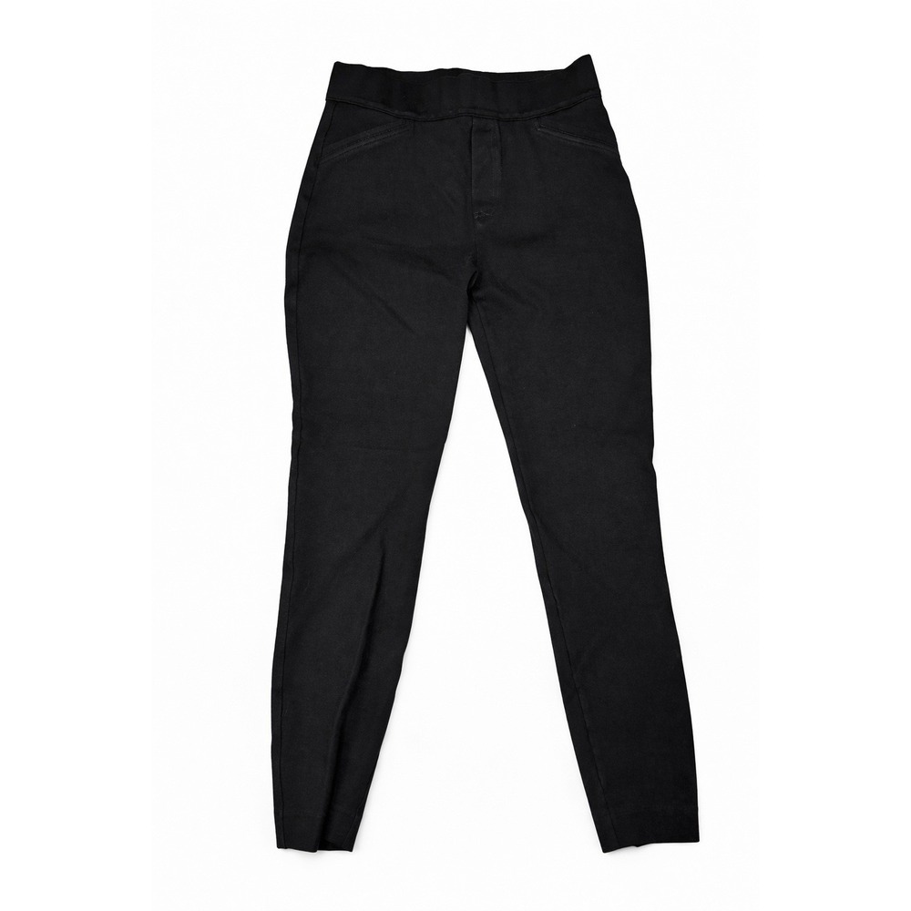 SPANX Black Leggings L Tall High Rise Shaping Stretch 30x25